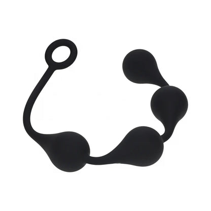 LEVELZ Waterdrop Silicone Anal Balls Large 40 mm Black