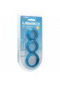 LEVELZ Wide O Silicone Cock Ring Set of 3 (30mm/35mm/42mm) Teal