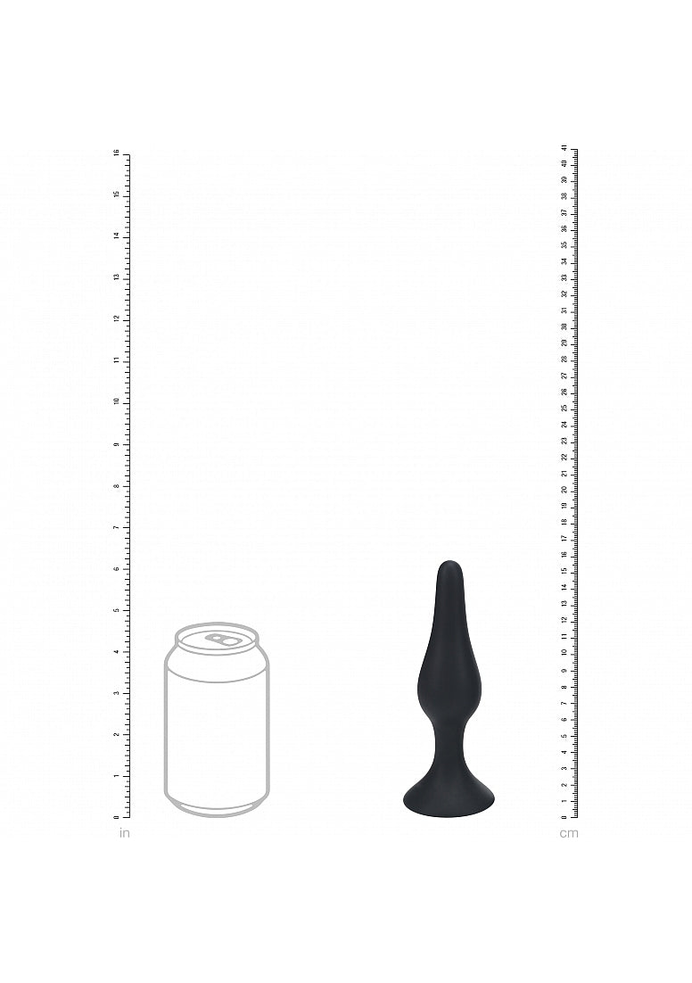 LEVELZ Slim Silicone Anal Plug XLarge Black