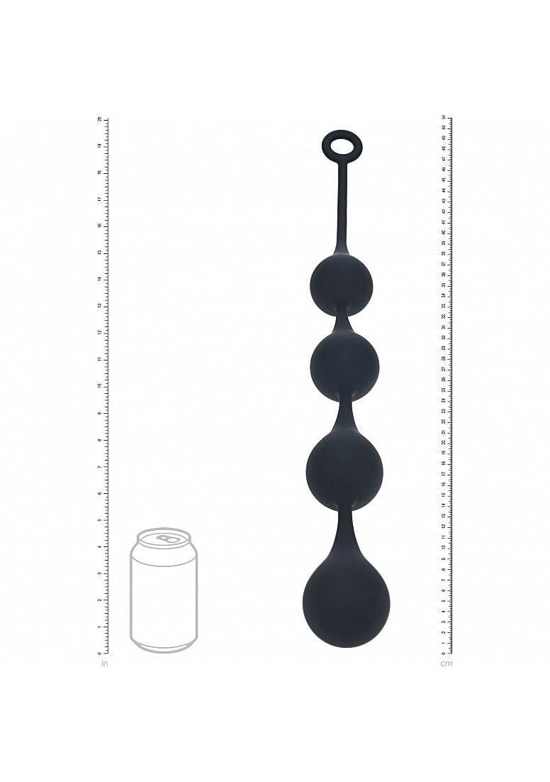 LEVELZ Waterdrop Silicone Anal Balls XLarge 50 mm Black