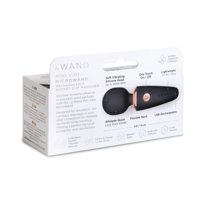 Le Wand Mini Micro Wand Black