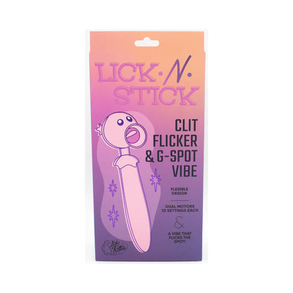 Lick n' Stick Clit Flicker & G-Spot Vibrator