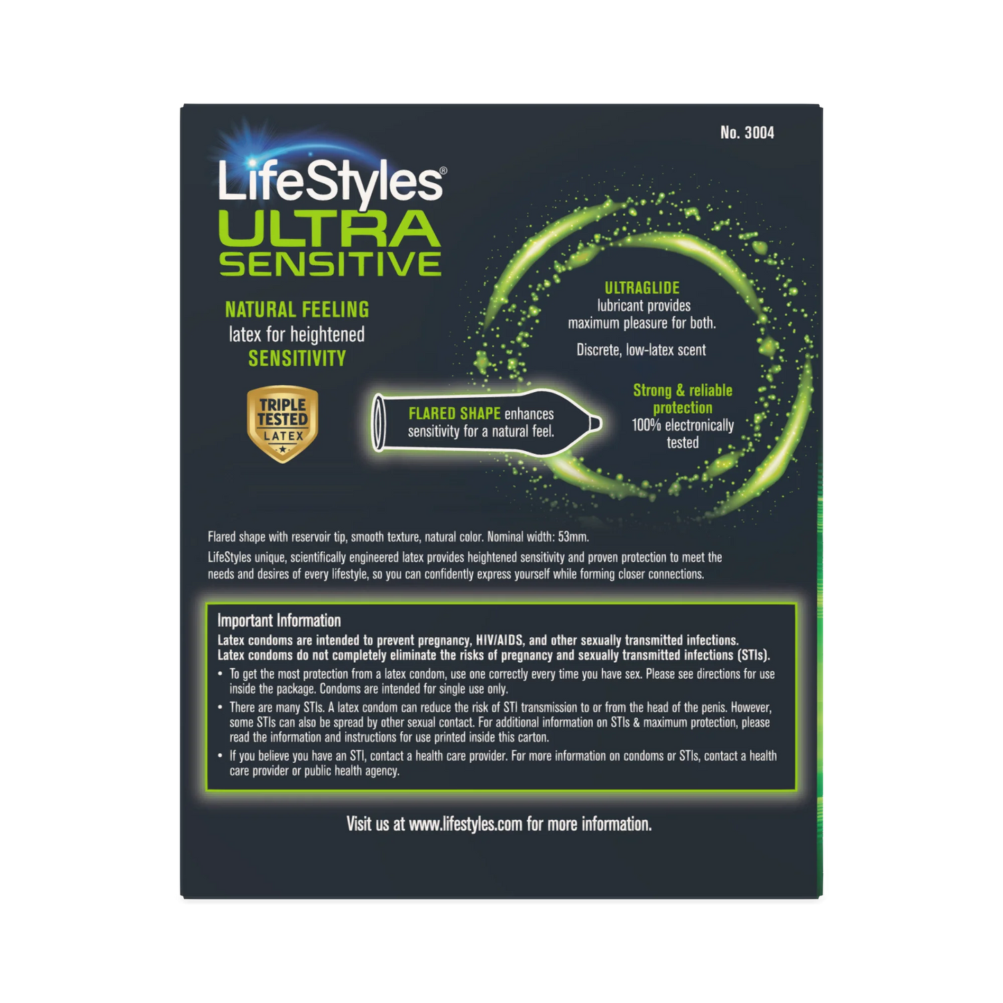 LifeStyles Ultra Sensative Condoms (3 pack)