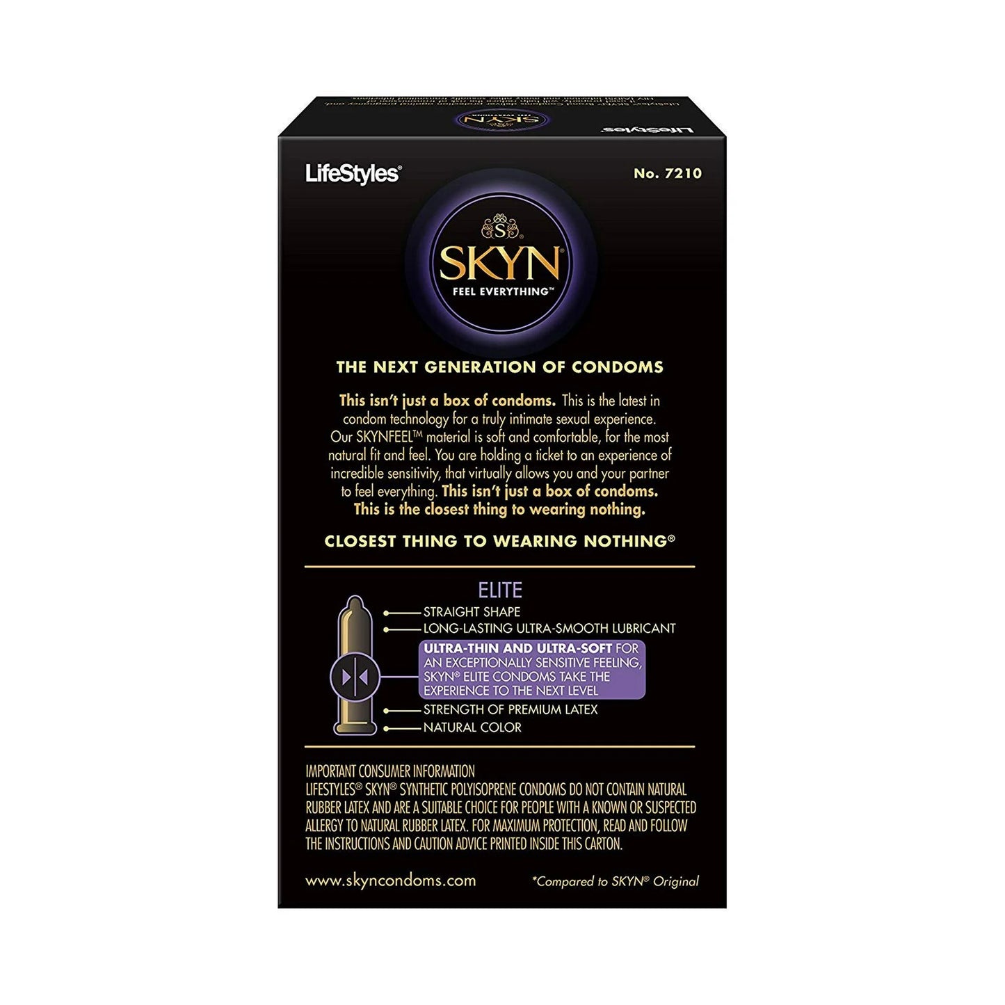 Lifestyles Skyn Elite Ultra Thin Polyisoprene Condoms 12-Pack