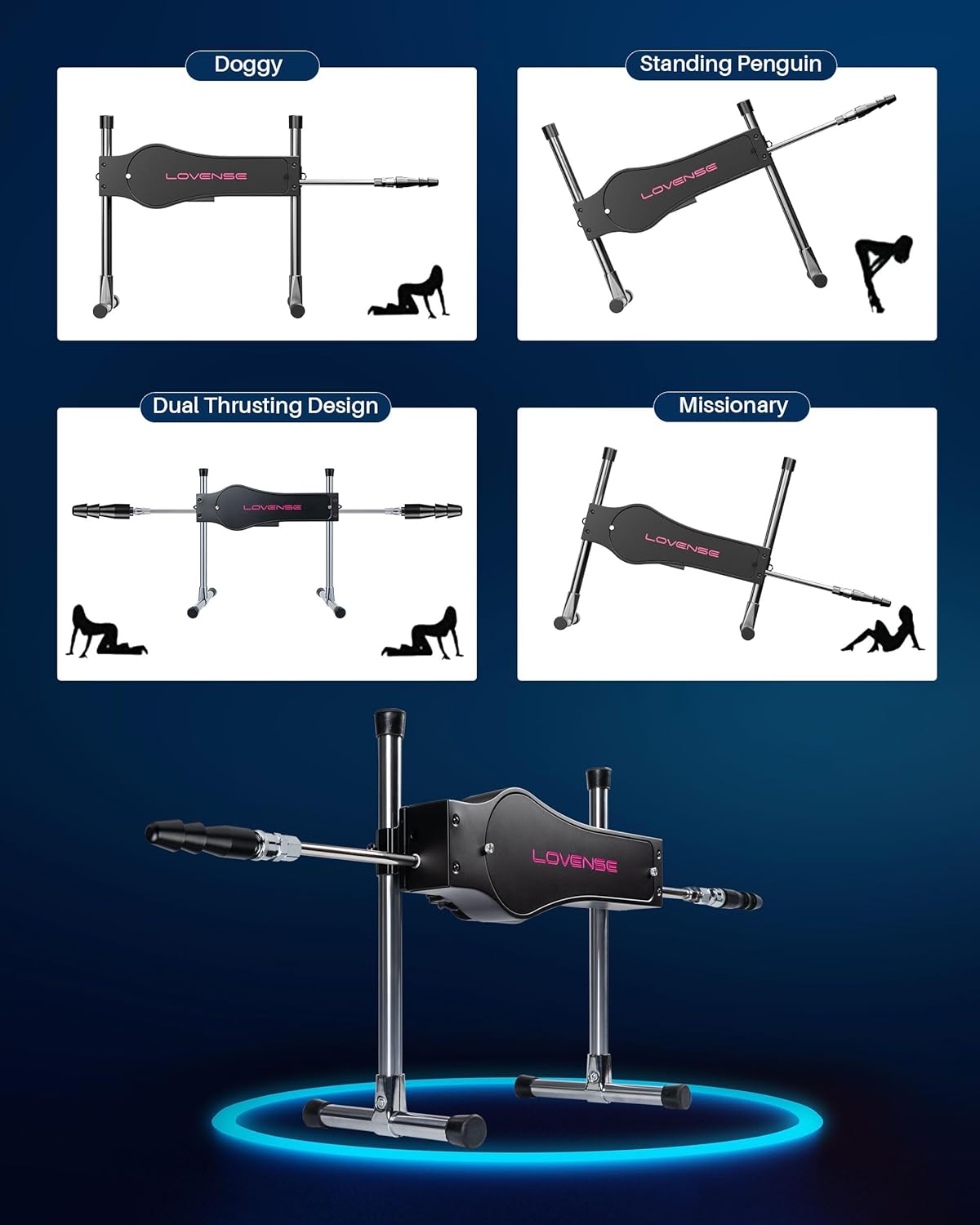 Lovense Bluetooth App-Compatible Sex Machine