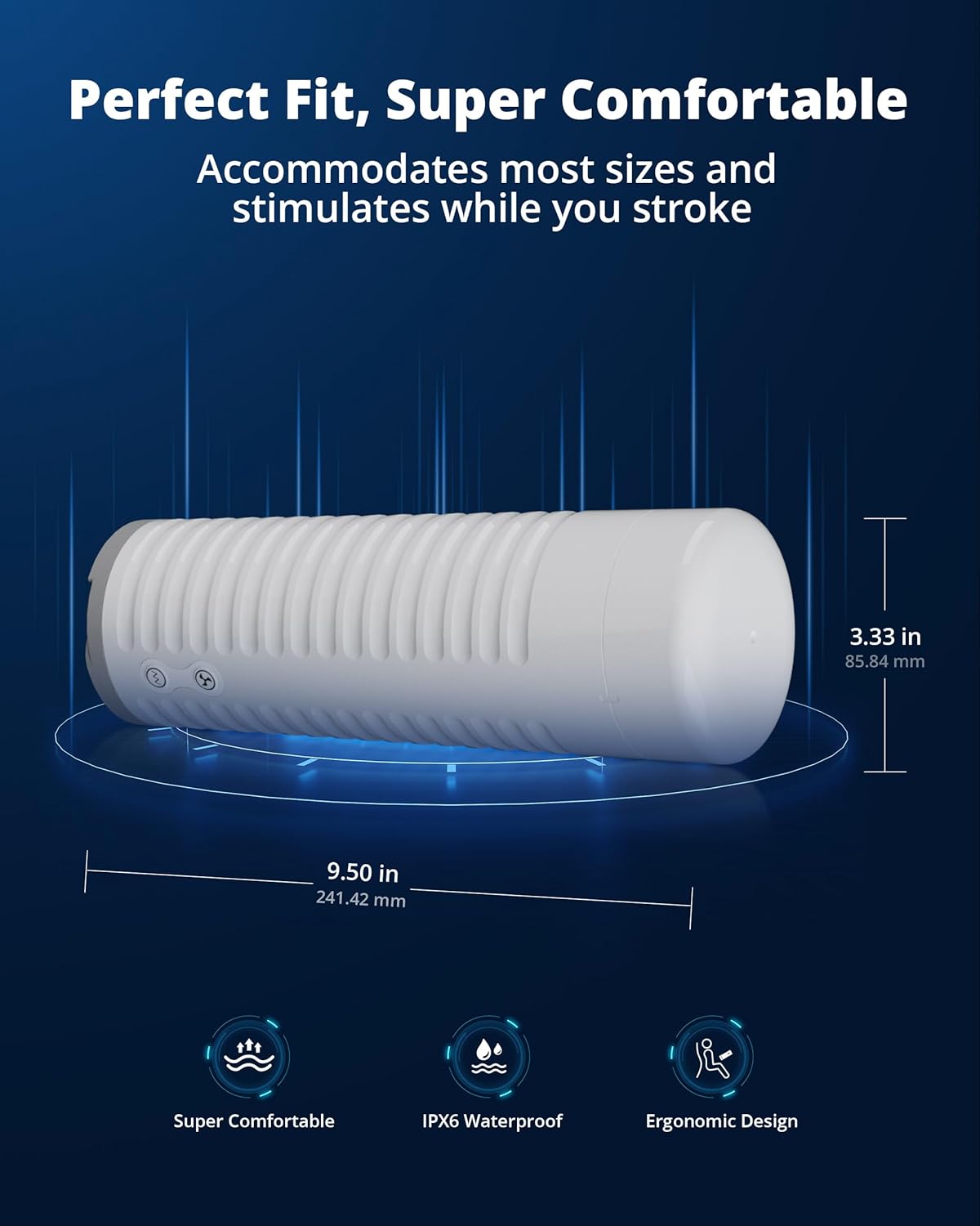 Lovense Max 2 Bluetooth App-Controlled Vibrating and Suction Masturbator (Neutral Sleeve)