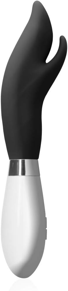 Luna Athos 10-Speed Silicone Dual Stimulation Vibrator Black
