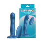 Luv Inc Ws38: Wavy Strap On Luv Vibe Blue