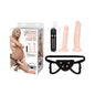 Lux Fetish 3pc Strap-on Pegging Trainer Set with Vibrating Dildo