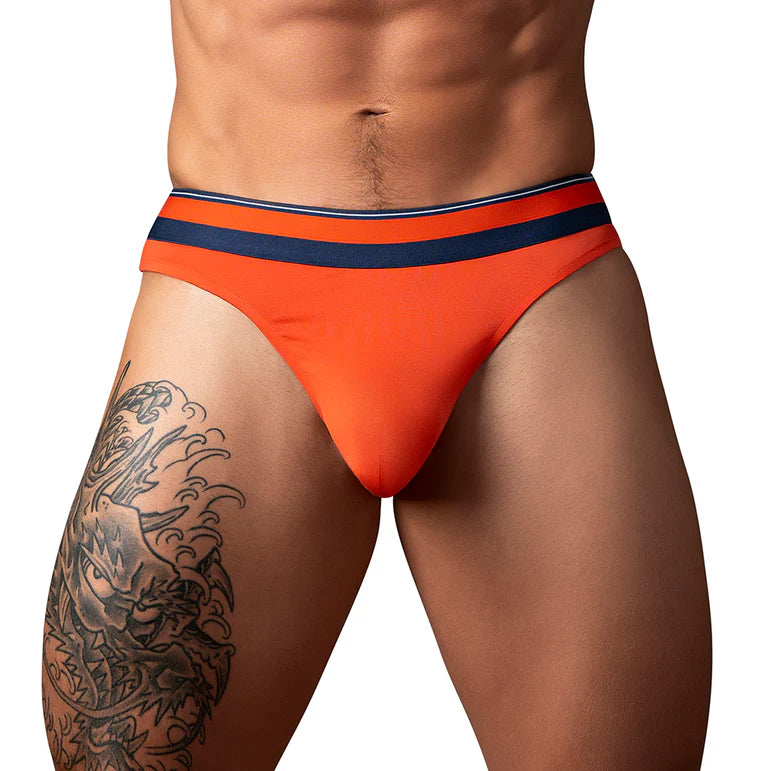 Male Power Soo Cumfy Thong Orange L/XL Modal Underwear