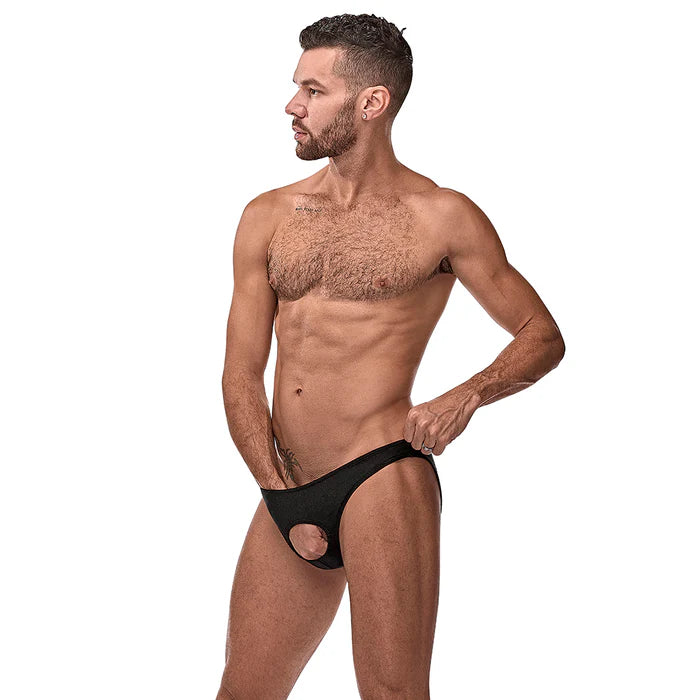 Male Power The Ultimate Duo CRR Pouchless Brief & Red Cock Ring Black O/S