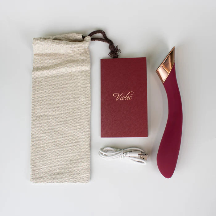 Manto Touch Panel G-Spot Vibrator Wine Red