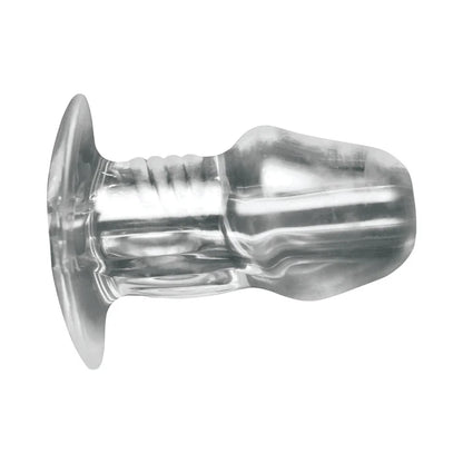 Master Series Dicked Clear Hollow Anal Plug Medium