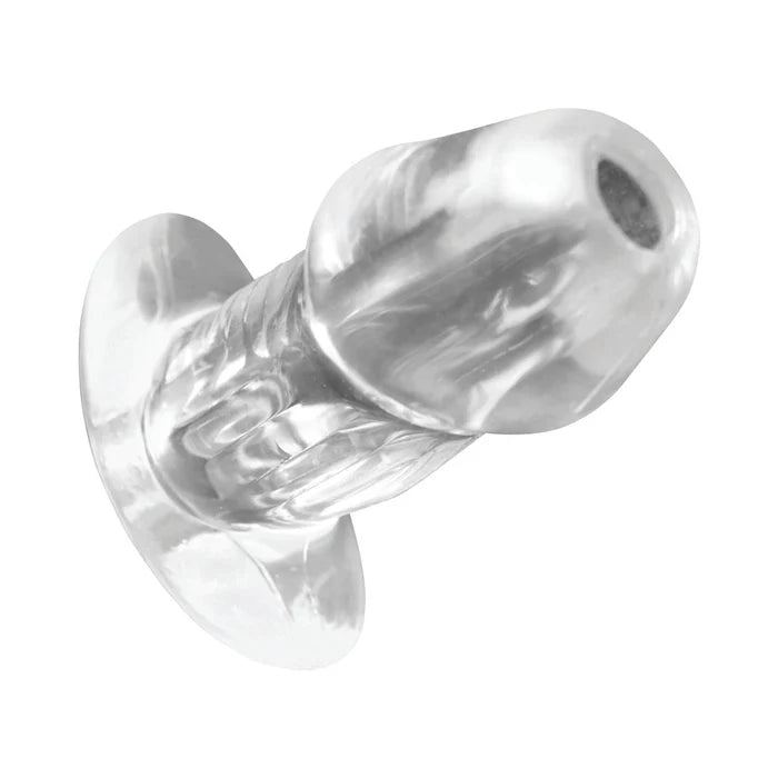 Master Series Dicked Clear Hollow Anal Plug Medium