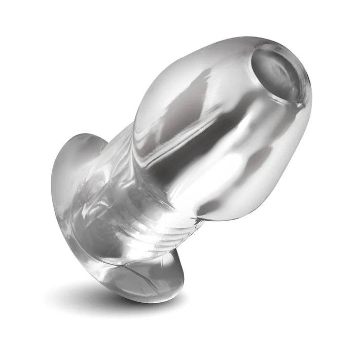 Master Series Dicked Clear Hollow Anal Plug XLarge