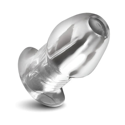 Master Series Dicked Clear Hollow Anal Plug XLarge