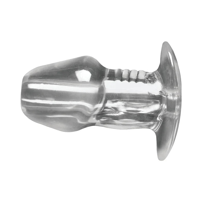 Master Series Dicked Clear Hollow Anal Plug XLarge