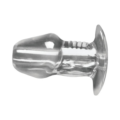 Master Series Dicked Clear Hollow Anal Plug XLarge