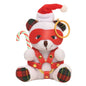 Master Series Holiday Bondage Bear Keychain White