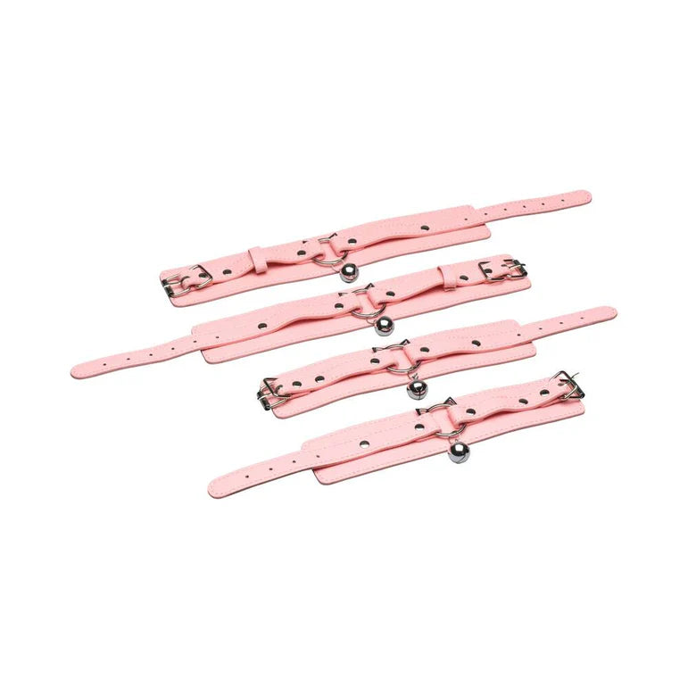 Master Series Kitty Bondage Set Vegan Leather Pink Kit