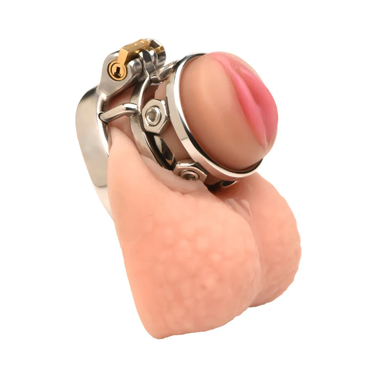 Master Series Pussy Boy Metal Chastity Cage