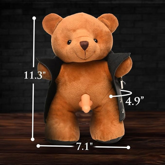 Master Series Exhibitionist Teddy Bear with Glow-in-the-Dark Penis