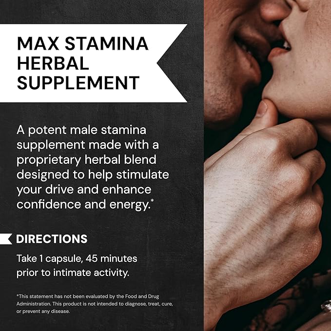 MaxStamina Maximum Sexual Stimulant 30-Capsule Bottle