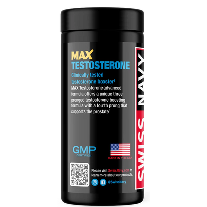 MaxTestosterone 60ct Bottle