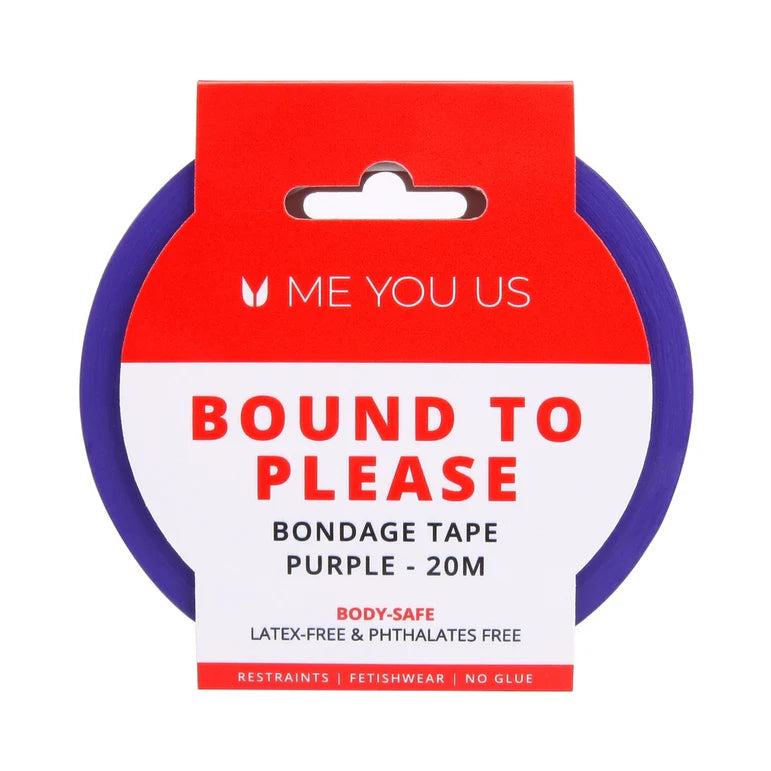 Me You Us Bound To Please Bondage Tape Restraints Purple 20m