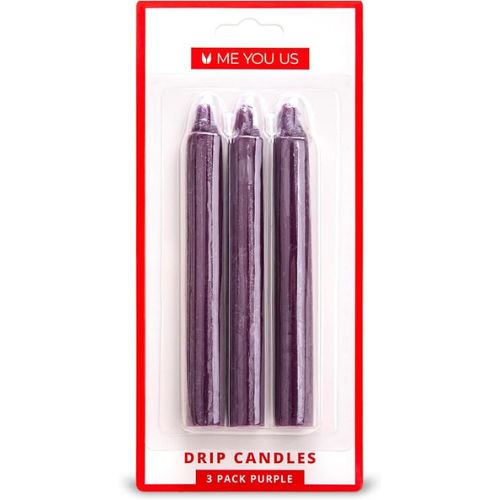 Me You Us Drip Candles 3 Pack Purple