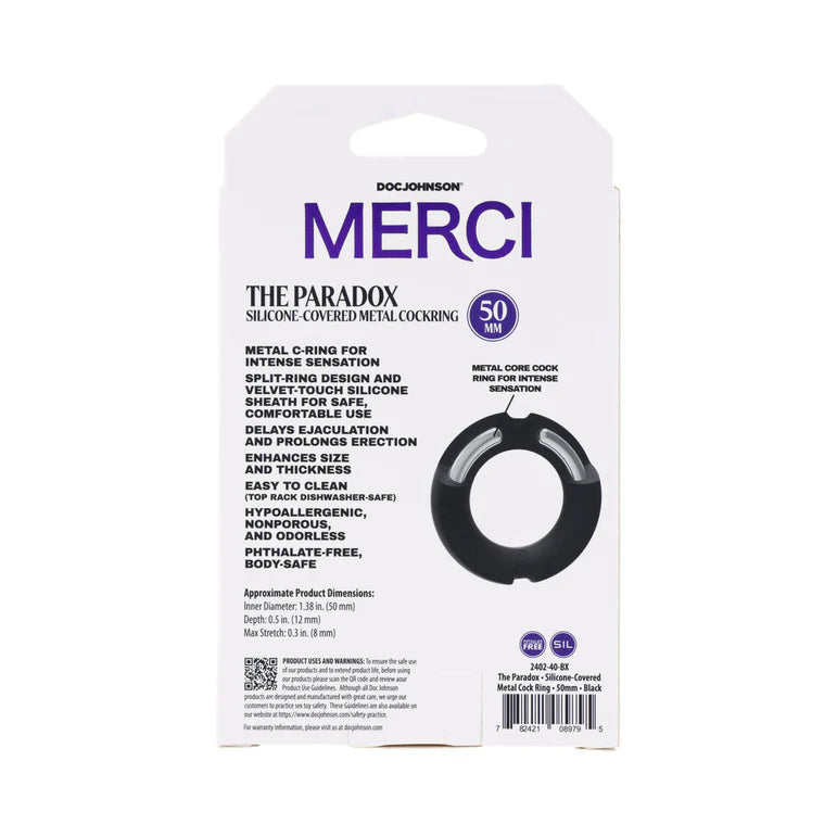 Merci The Paradox Silicone-Covered Metal C-Ring 50mm