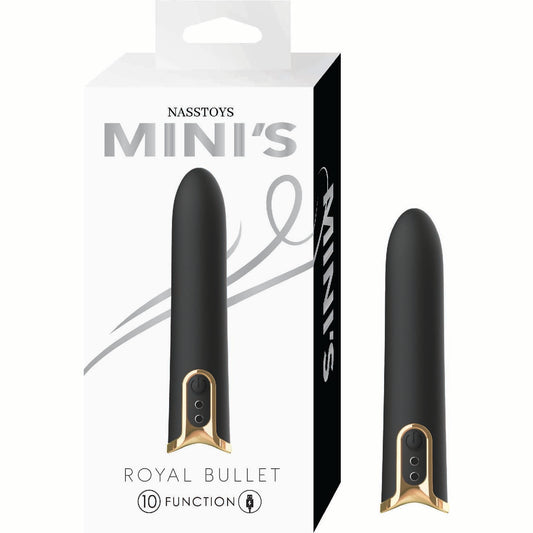 Mini’s Royal Bullet Black Rechargeable Compact Vibrator