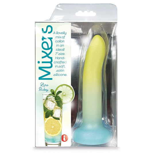 Mixers 8 in. Silicone Dildo Lime Rickey