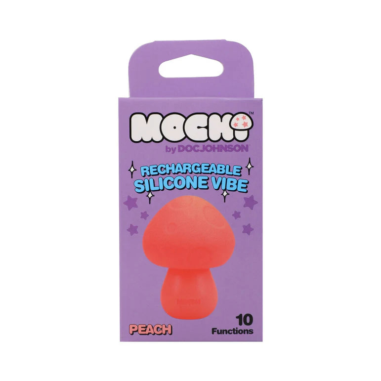 Mochi Mushroom Rechargeable Silicone Vibe Peach