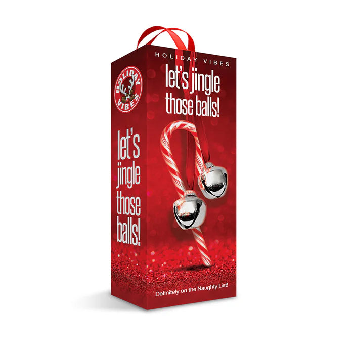 Naughty List Gift Let's Jingle Those Balls Tight Textured Stroker with Storage Bag