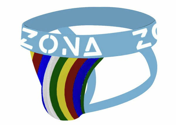 Neon Rainbow Men’s Jockstrap by Zona – Athletic Support