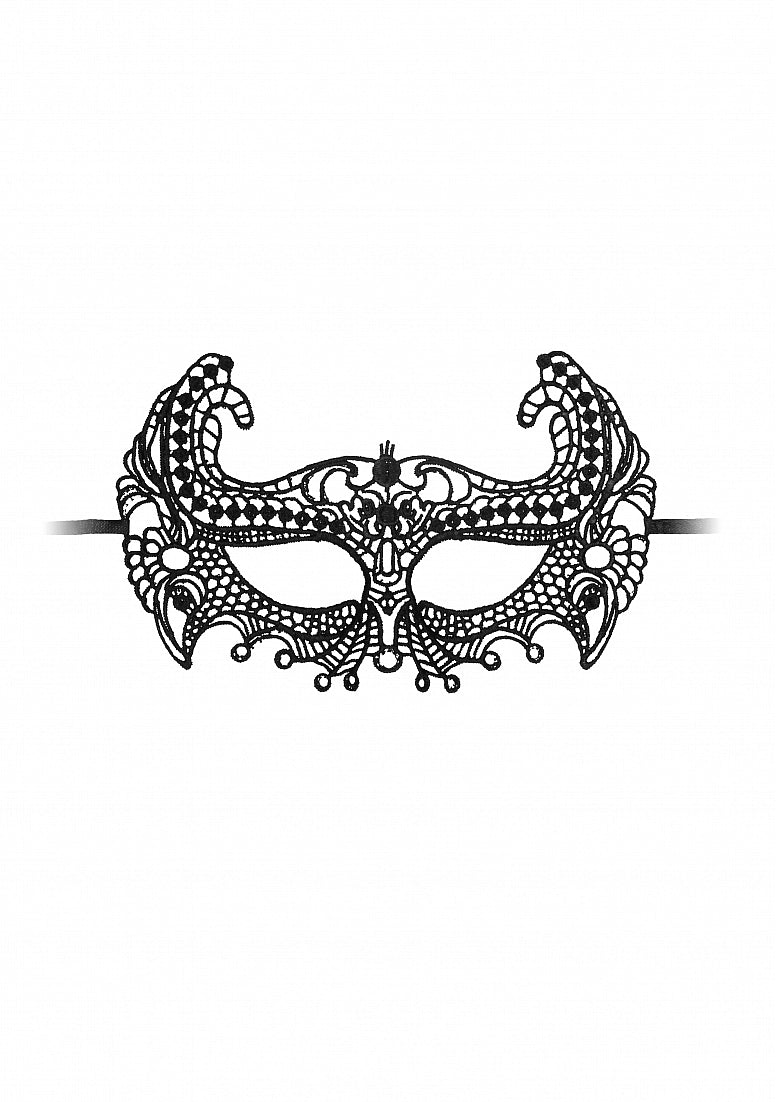 Ouch! Empress Lace Eye Mask Black