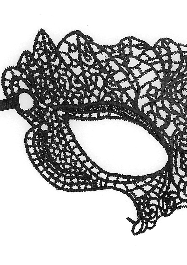 Ouch! Princess Lace Eye Mask Black