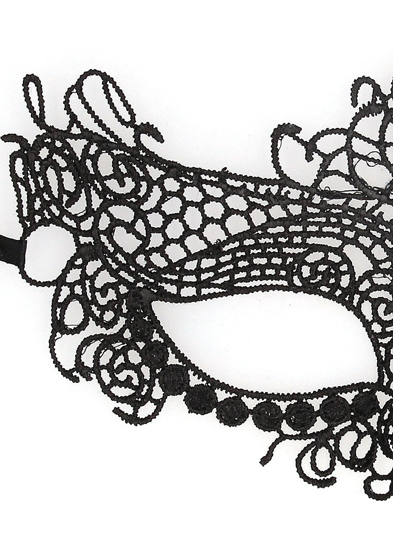 Ouch! Queen Lace Eye Mask Black