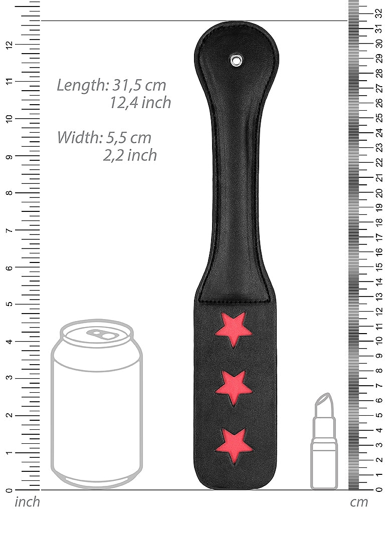 Ouch! Star Pattern Paddle Black