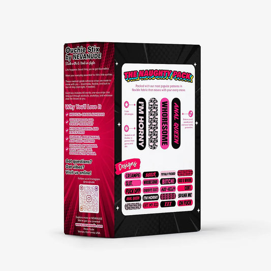 Ouchie Stix by Neva Nude Naughty Naughty XXX Bandages 40-Pack