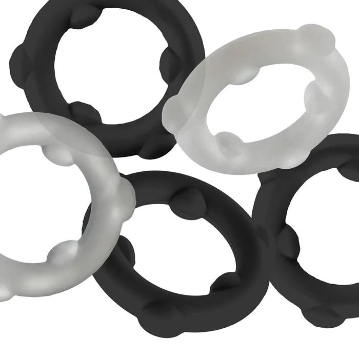 Oxballs Gearheads 5-Pack Spinner Rings Black/Vapor