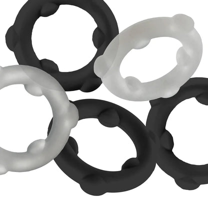 Oxballs Gearheads 5-Pack Spinner Rings Black/Vapor
