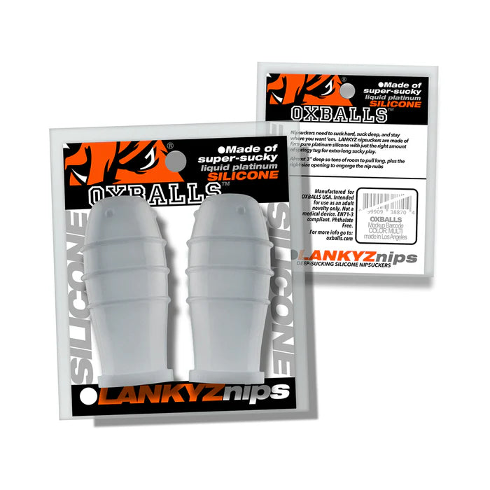 Oxballs Lankyz Silicone Nipsuckers Clear