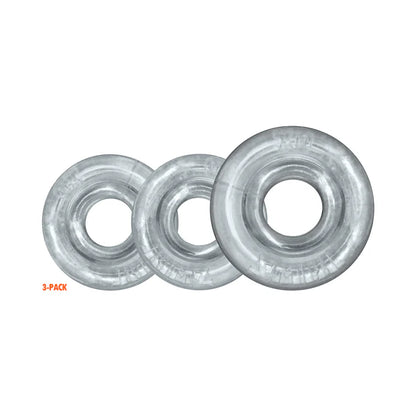 Oxballs Rimringz Multi Size 3-Pack Clear