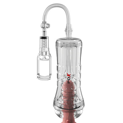 PDX Elite ViewTube Vac XXL Pump See Thru EZ-Grip Pump Stroker Clear