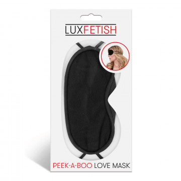 Peek-a-Boo Love Mask - Black or Red