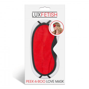 Peek-a-Boo Love Mask - Black or Red