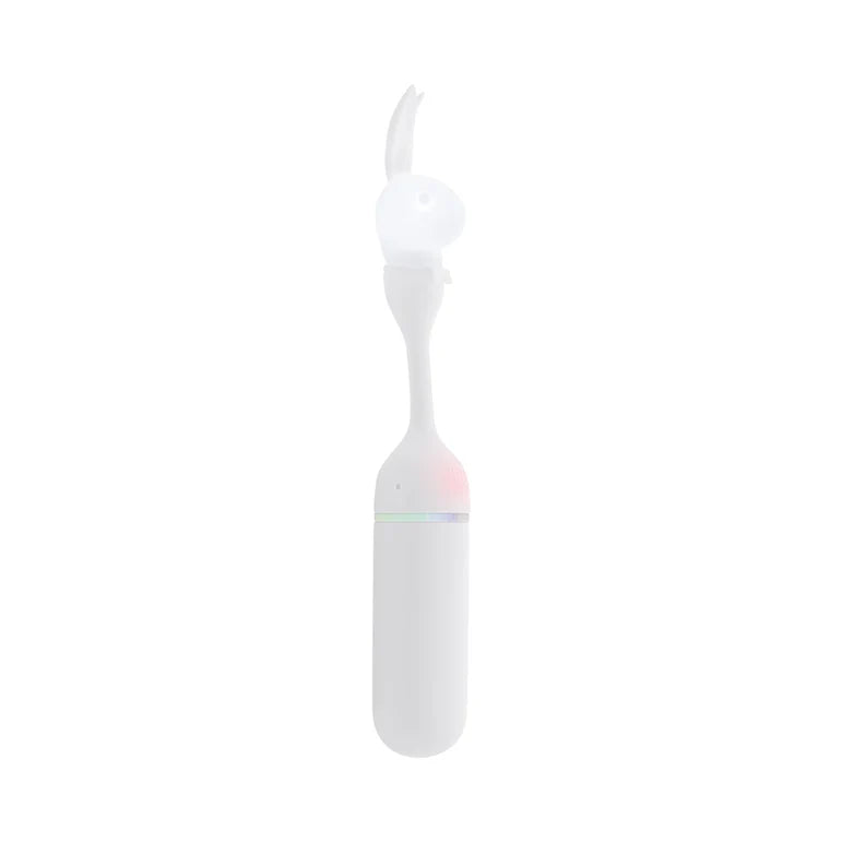 Playboy Lucky Charm White Dual-Ended Rabbit Vibrator