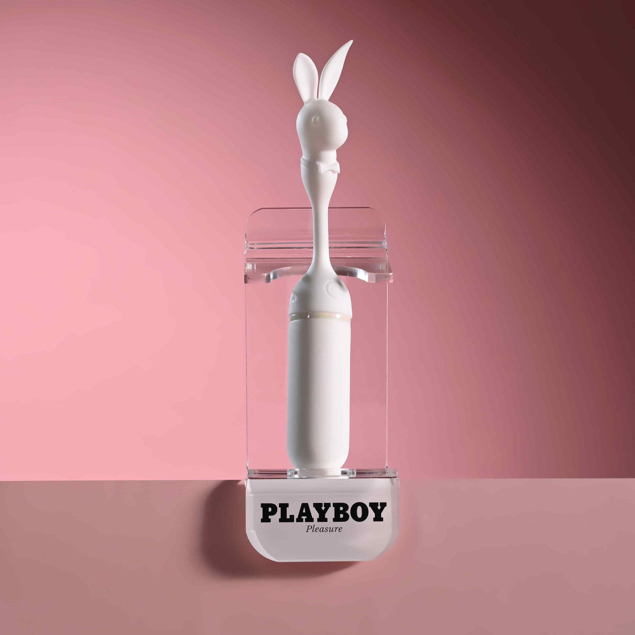 Playboy Lucky Charm White Dual-Ended Rabbit Vibrator